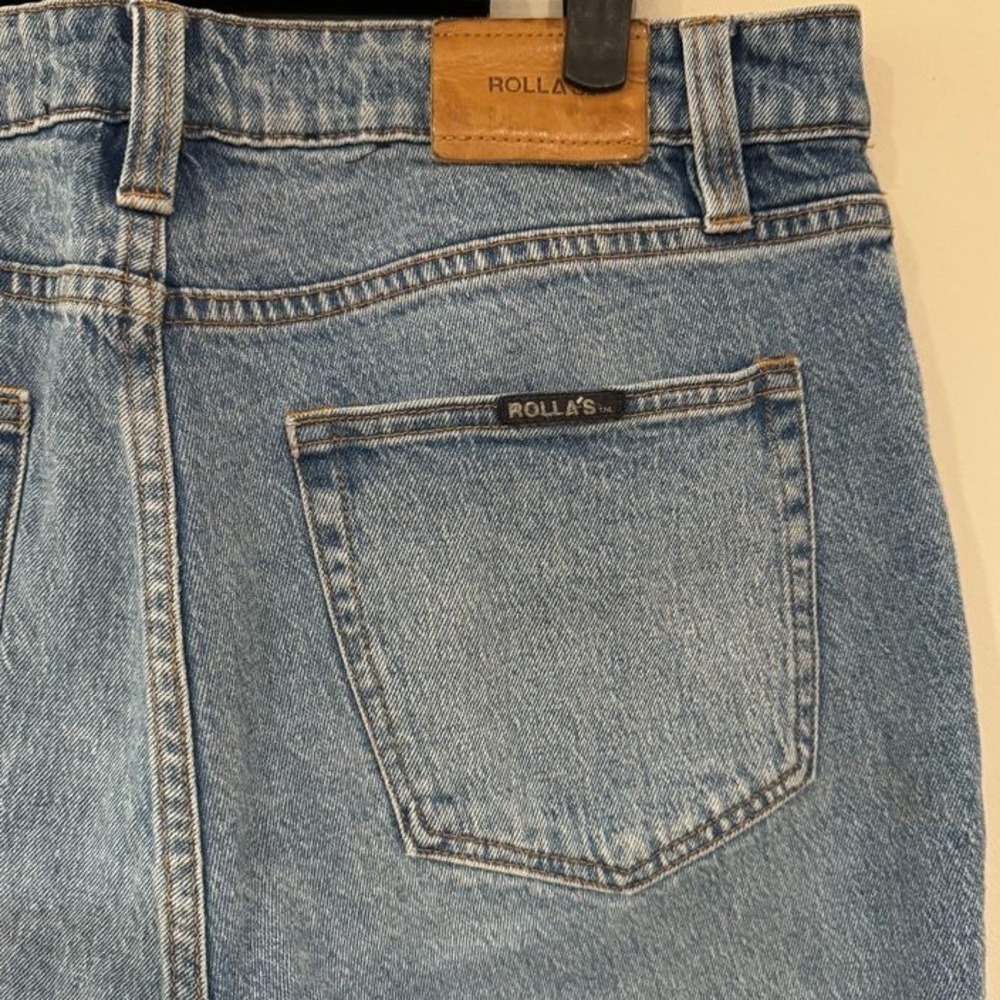 ROLLA'S Tim Slims Jeans Light Wash Denim Slim Fit Jeans 34x32 - Picture 5 of 6